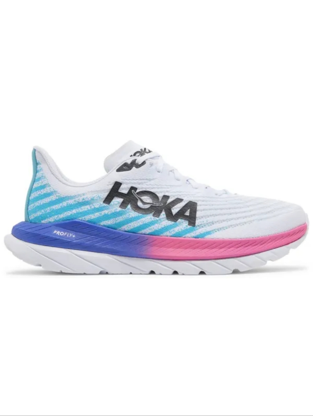 HOKA Mach 5 'White Scuba Blue Running Travel Size 11